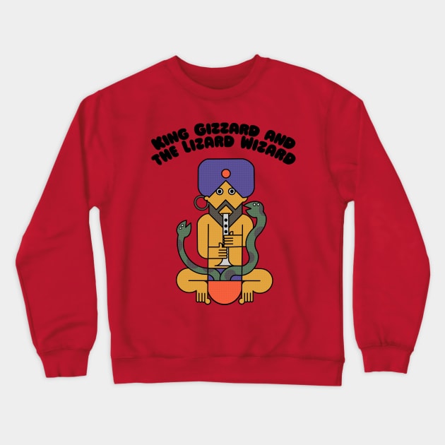 King Gizzard and the Lizard Wizard / Original Fanart Design Crewneck Sweatshirt by DankFutura